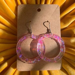 Pink earrings